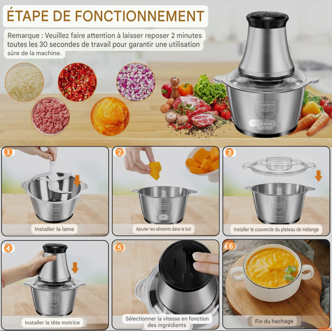 Hachoir multi-usage électronique