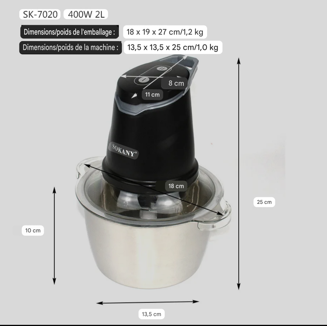 Hachoir multi-usage électronique
