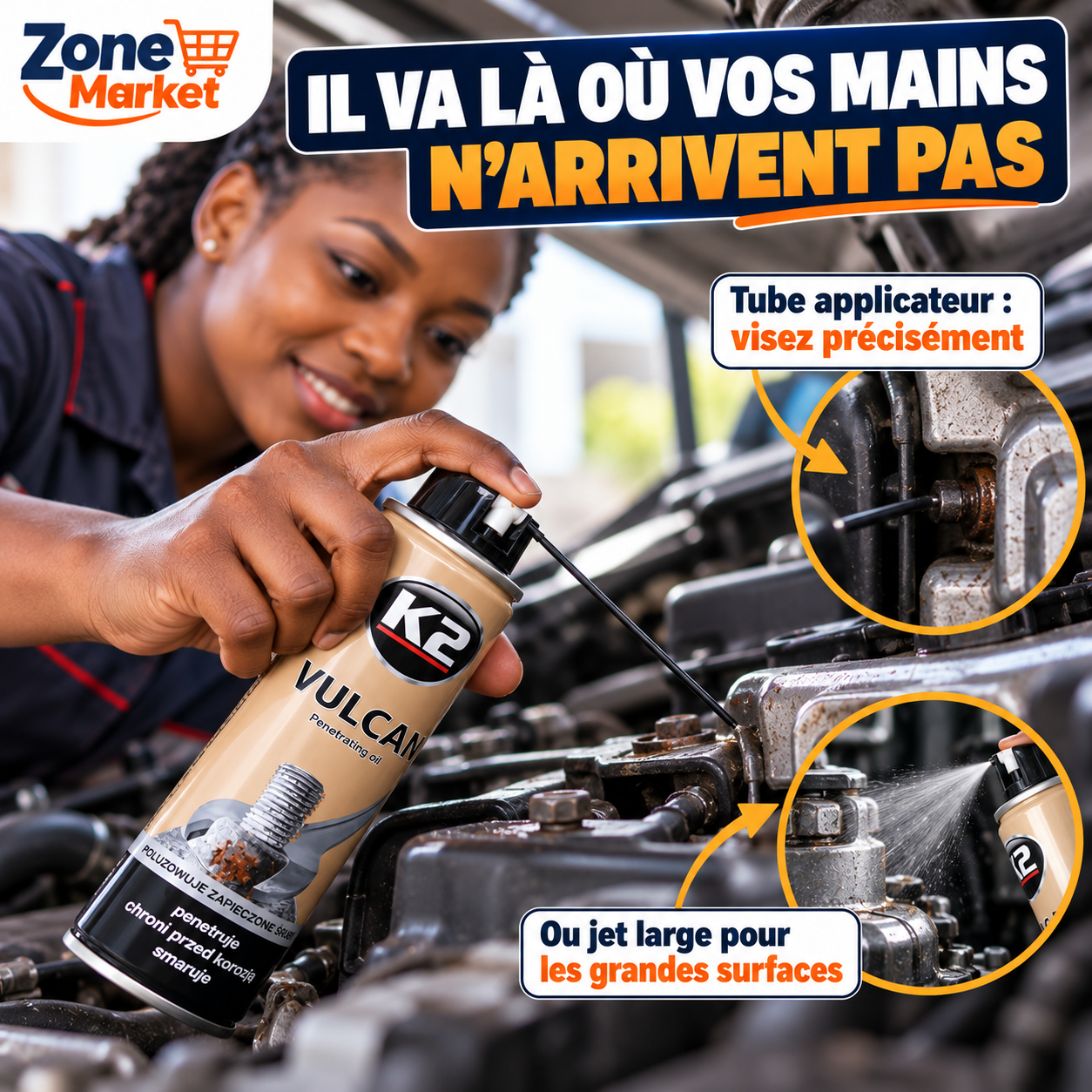 K2 Vulcan : Le spray qui débloque tout, même la rouille la plus têtue 🔩