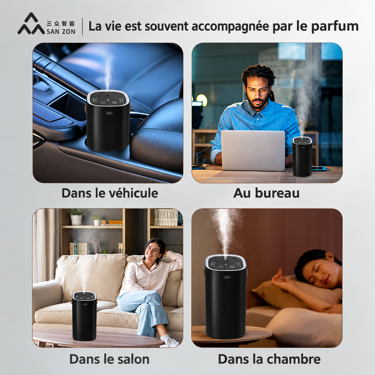 Diffuseur de Parfum Portable Rechargeable– Élégant & Sans Fil