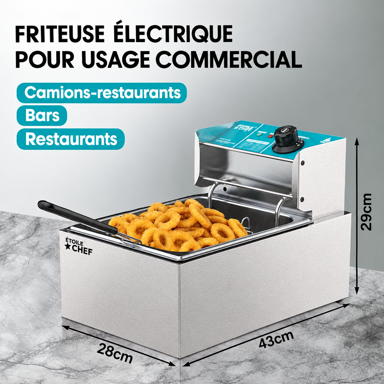 FRITEUSE ÉLECTRIQUE 6L : LE CROUSTILLANT QUI FAIT VENDRE !