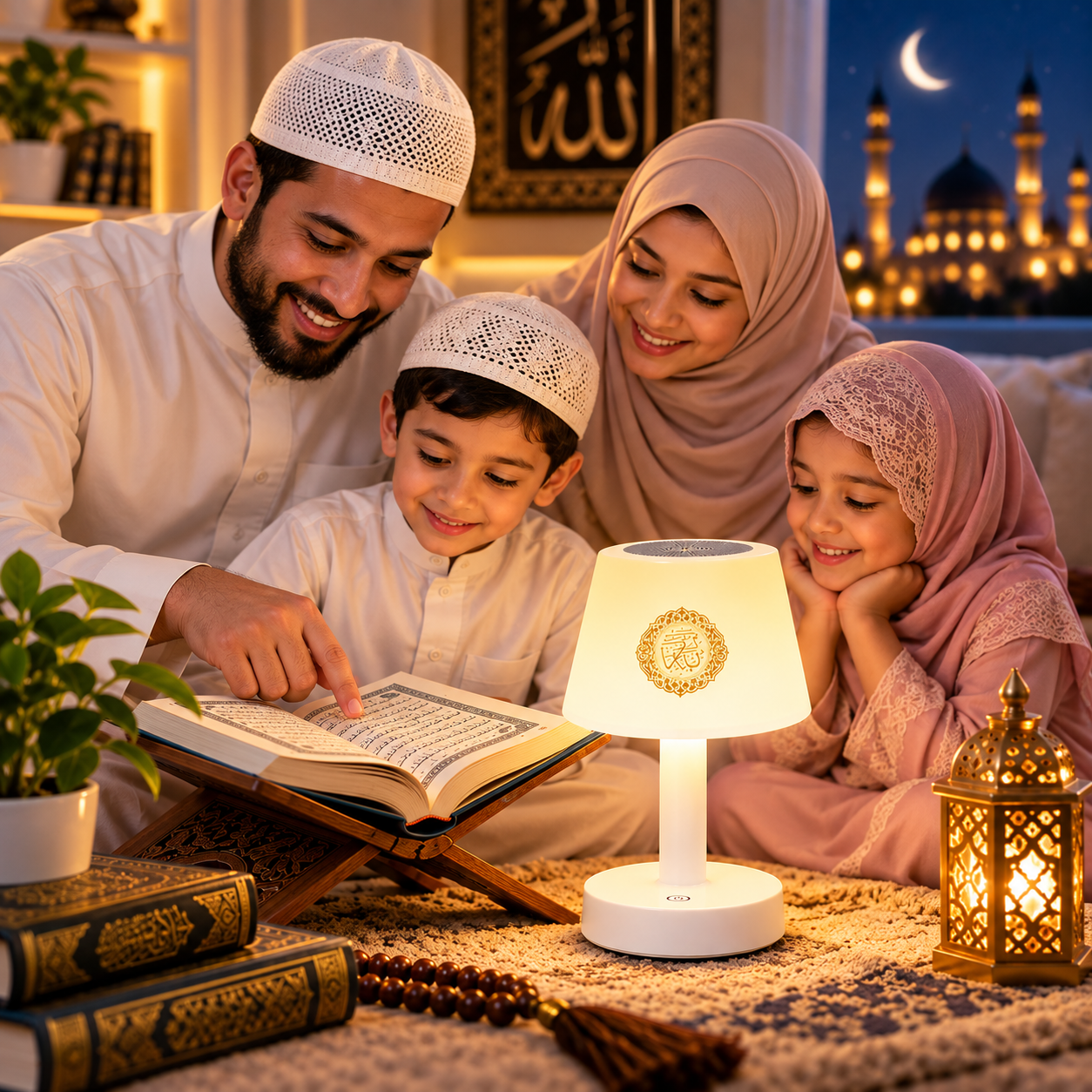 🌟 Lampe Veilleuse Coranique Tactile 3-en-1 (Premium Edition)