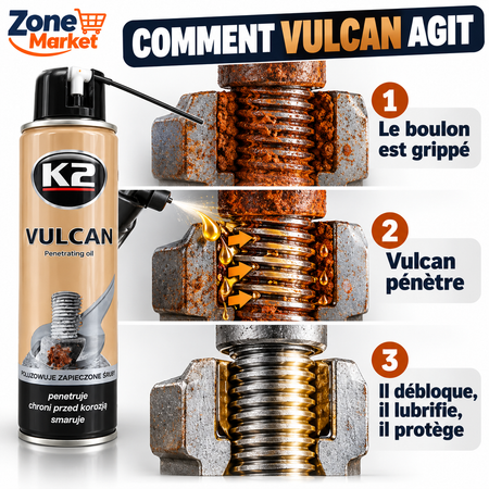 K2 Vulcan : Le spray qui débloque tout, même la rouille la plus têtue 🔩