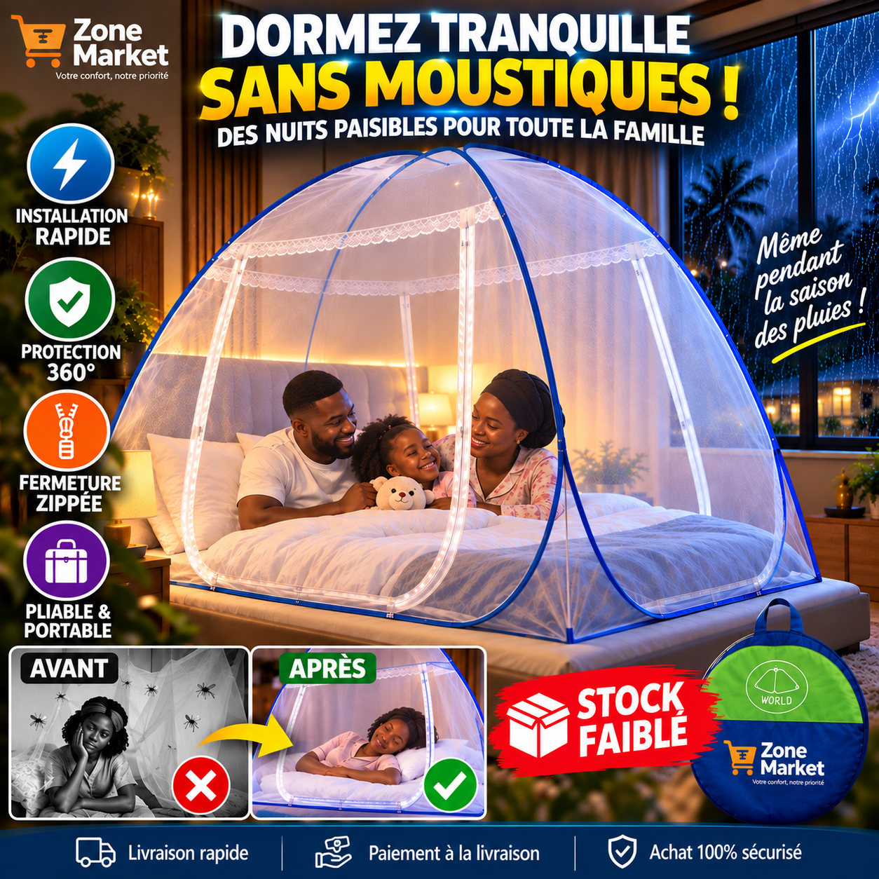 🦟 PLUS JAMAIS DE NUITS BLANCHES : Protégez votre famille en 3 secondes chrono !