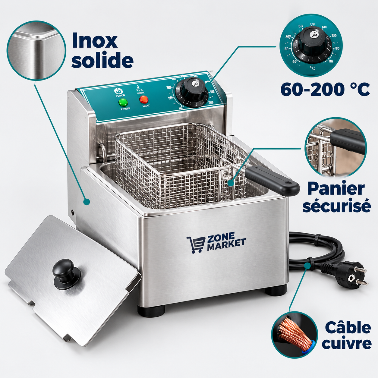 FRITEUSE ÉLECTRIQUE 6L : LE CROUSTILLANT QUI FAIT VENDRE !