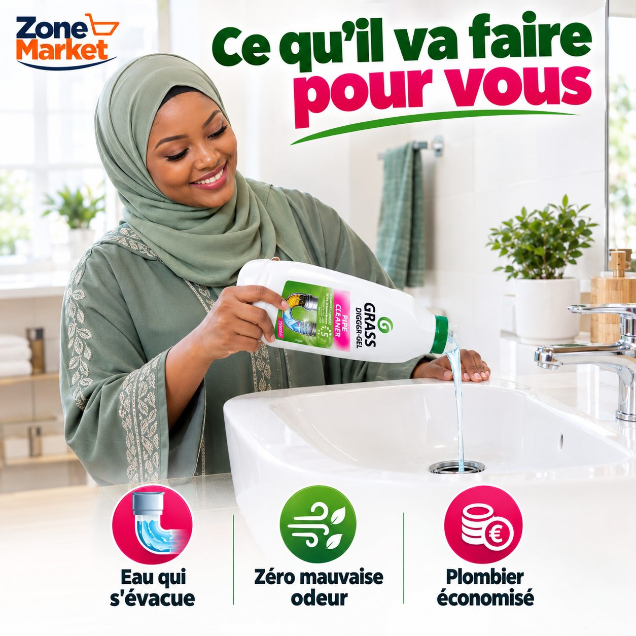 🚰 GRASS Digger-Gel : Tuyaux débouchés en 5 minutes !