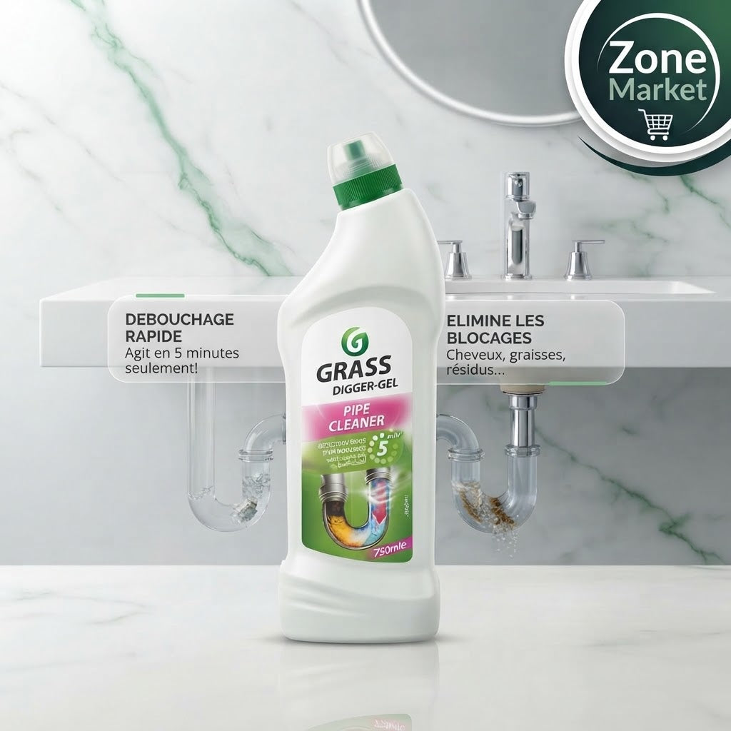 🚰 GRASS Digger-Gel : Tuyaux débouchés en 5 minutes !