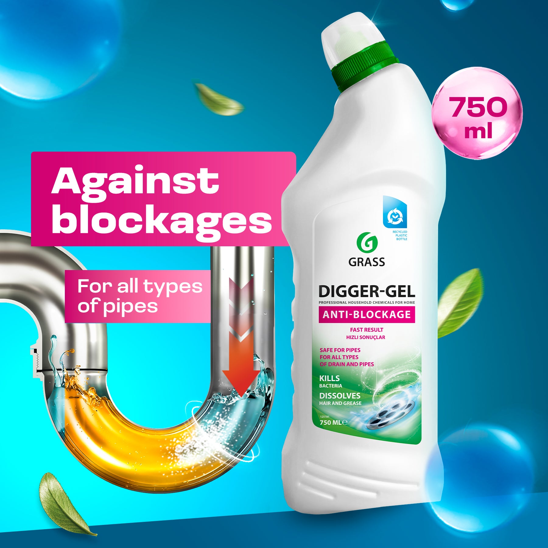🚰 GRASS Digger-Gel : Tuyaux débouchés en 5 minutes !