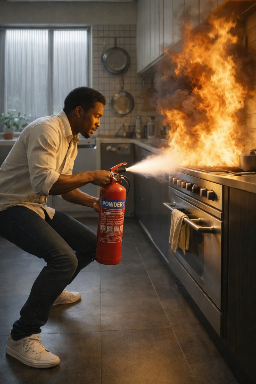 EXTINCTEUR CONTRE LES INCENDIES.