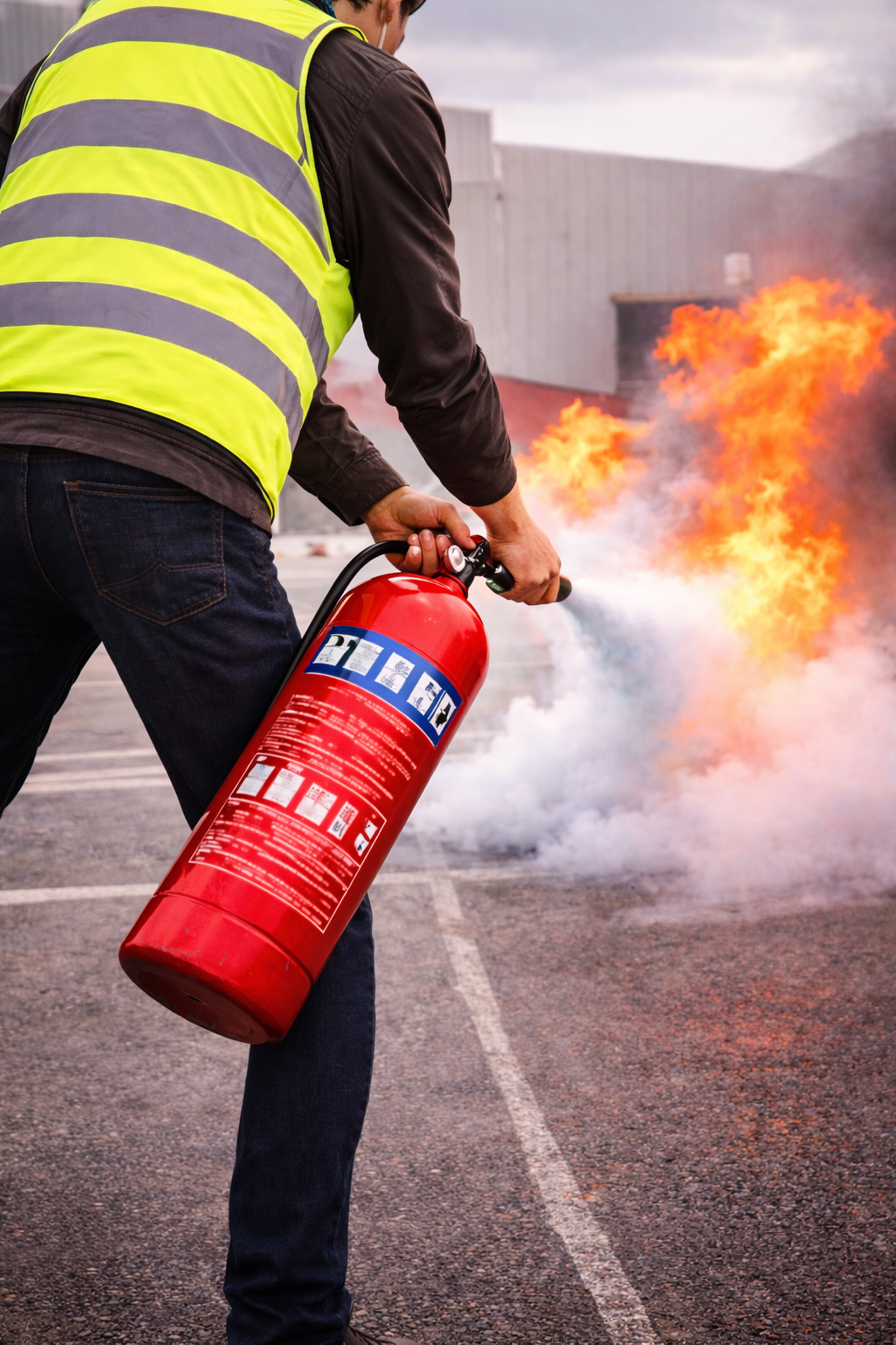EXTINCTEUR CONTRE LES INCENDIES.