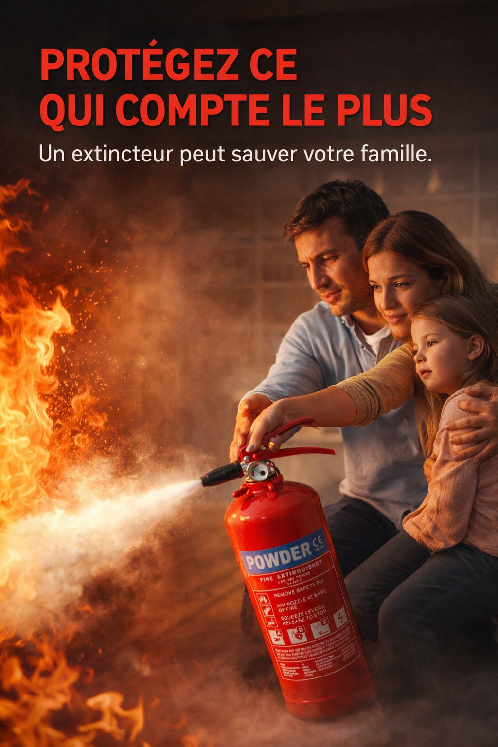 EXTINCTEUR CONTRE LES INCENDIES.