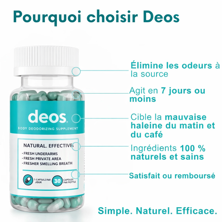 la solution contre la mauvaise haleine avec DEOS .