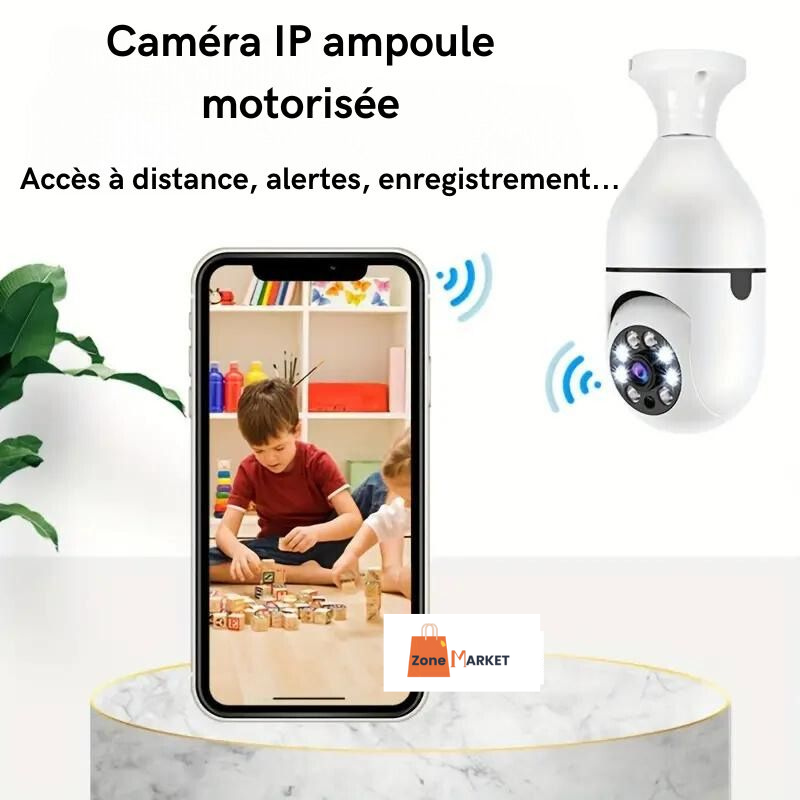 La caméra de surveillance intelligente rotative 360°