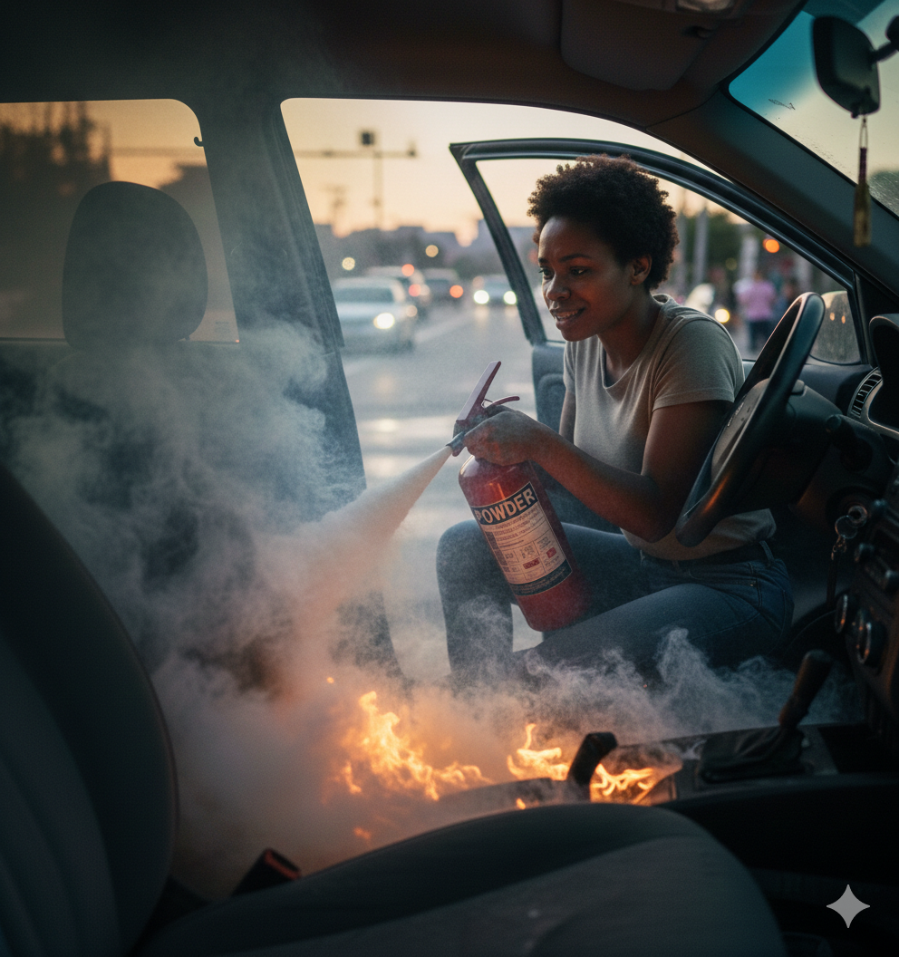 EXTINCTEUR CONTRE LES INCENDIES.