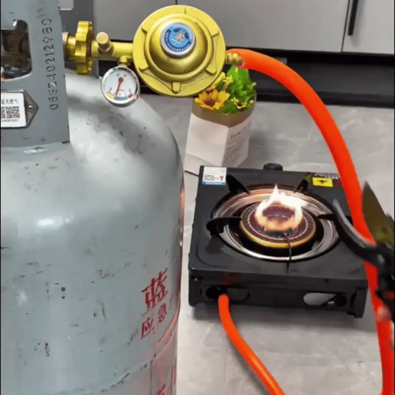 Détendeur de Gaz Anti-Fuite avec Manomètre