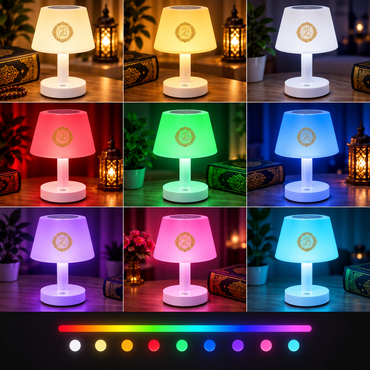 🌟 Lampe Veilleuse Coranique Tactile 3-en-1 (Premium Edition)