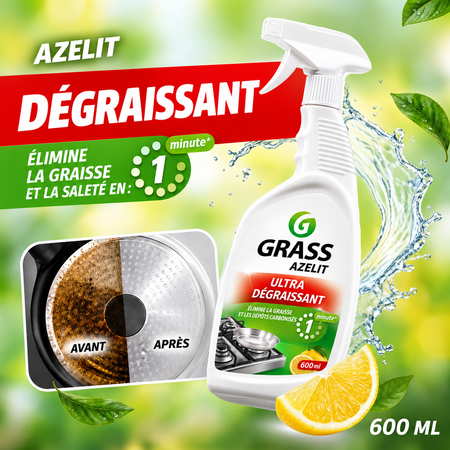 Le gel qui nettoie et dégraisse la Cuisine en Spray, Efficace en 1 Minute