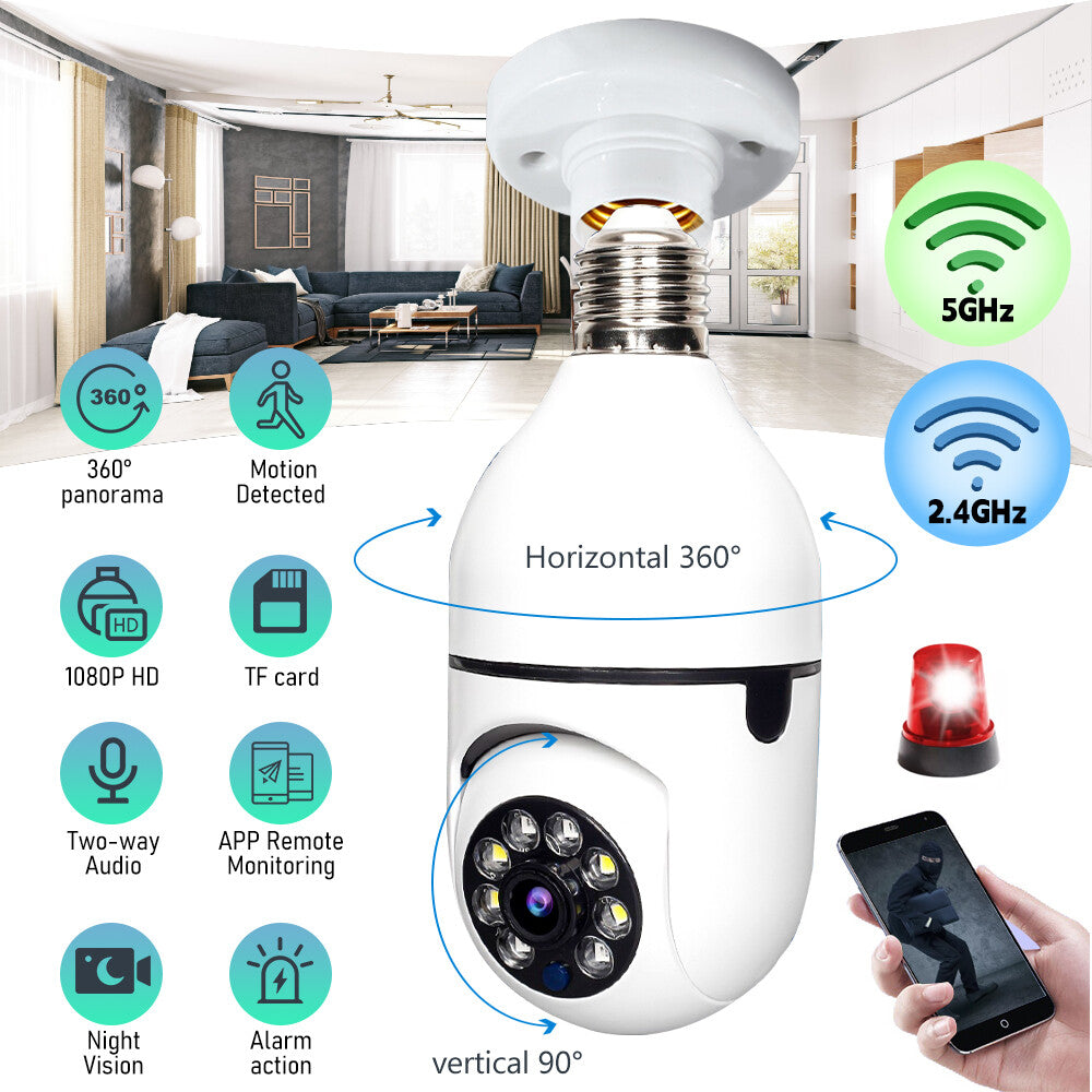 La caméra de surveillance intelligente rotative 360°
