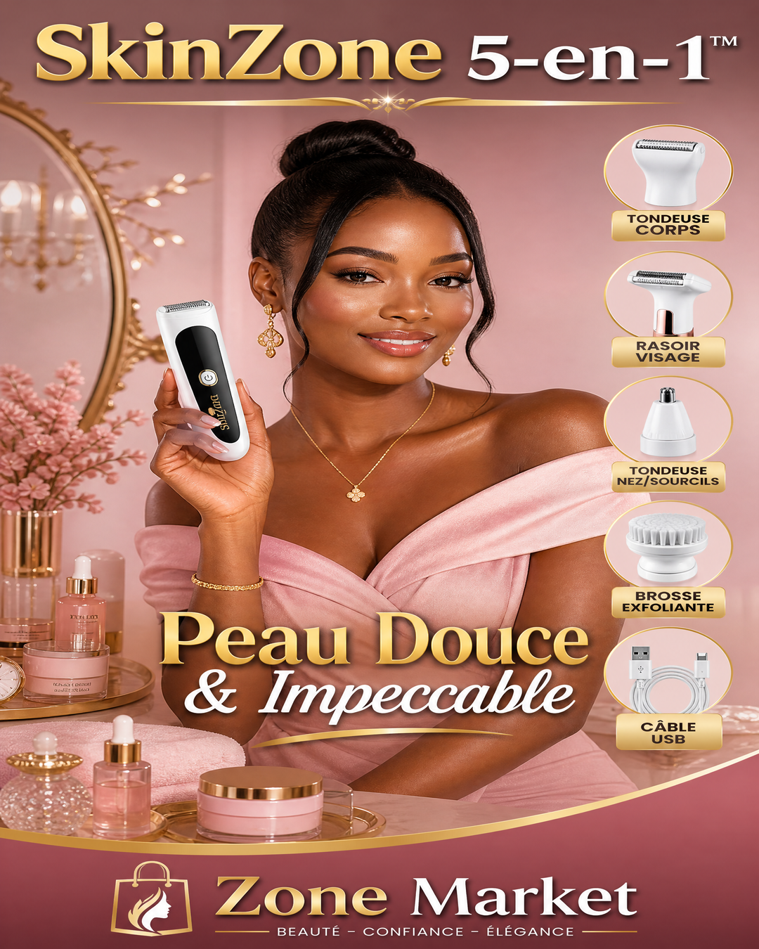 Le Kit Épilateur & Rasoir sans douleur — Le Secret d'une Peau Lisse et Douce au Quotidien