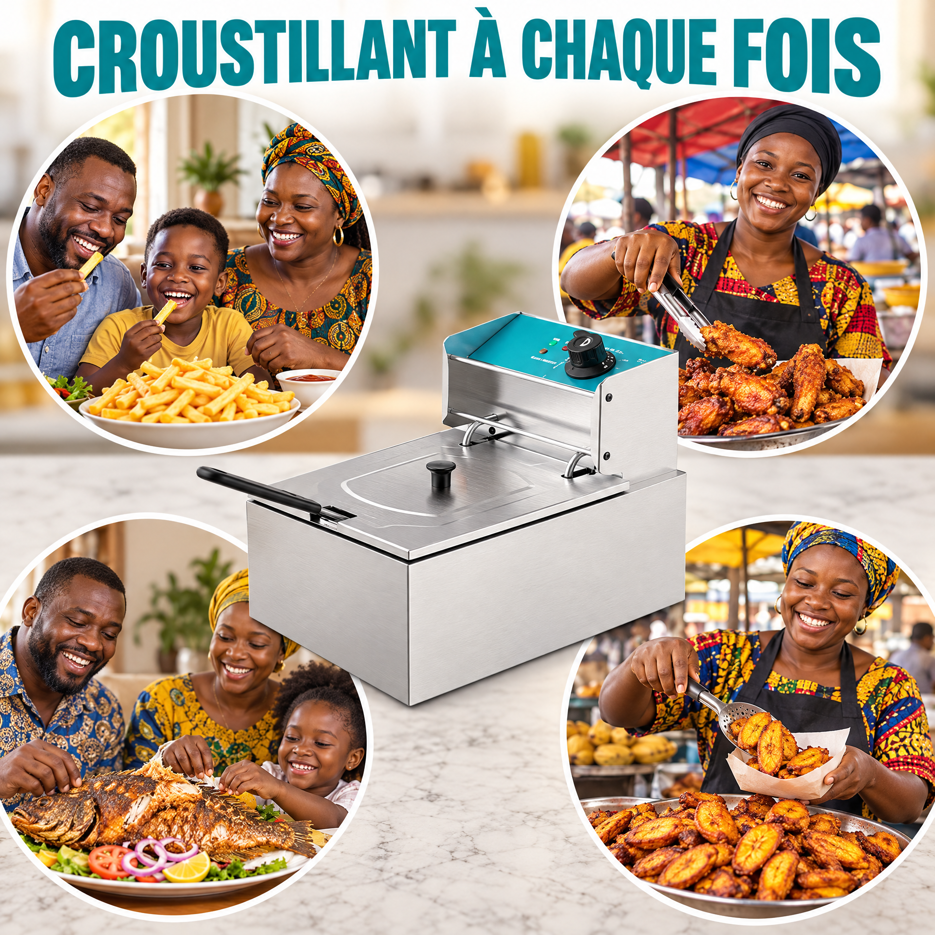 FRITEUSE ÉLECTRIQUE 6L : LE CROUSTILLANT QUI FAIT VENDRE !